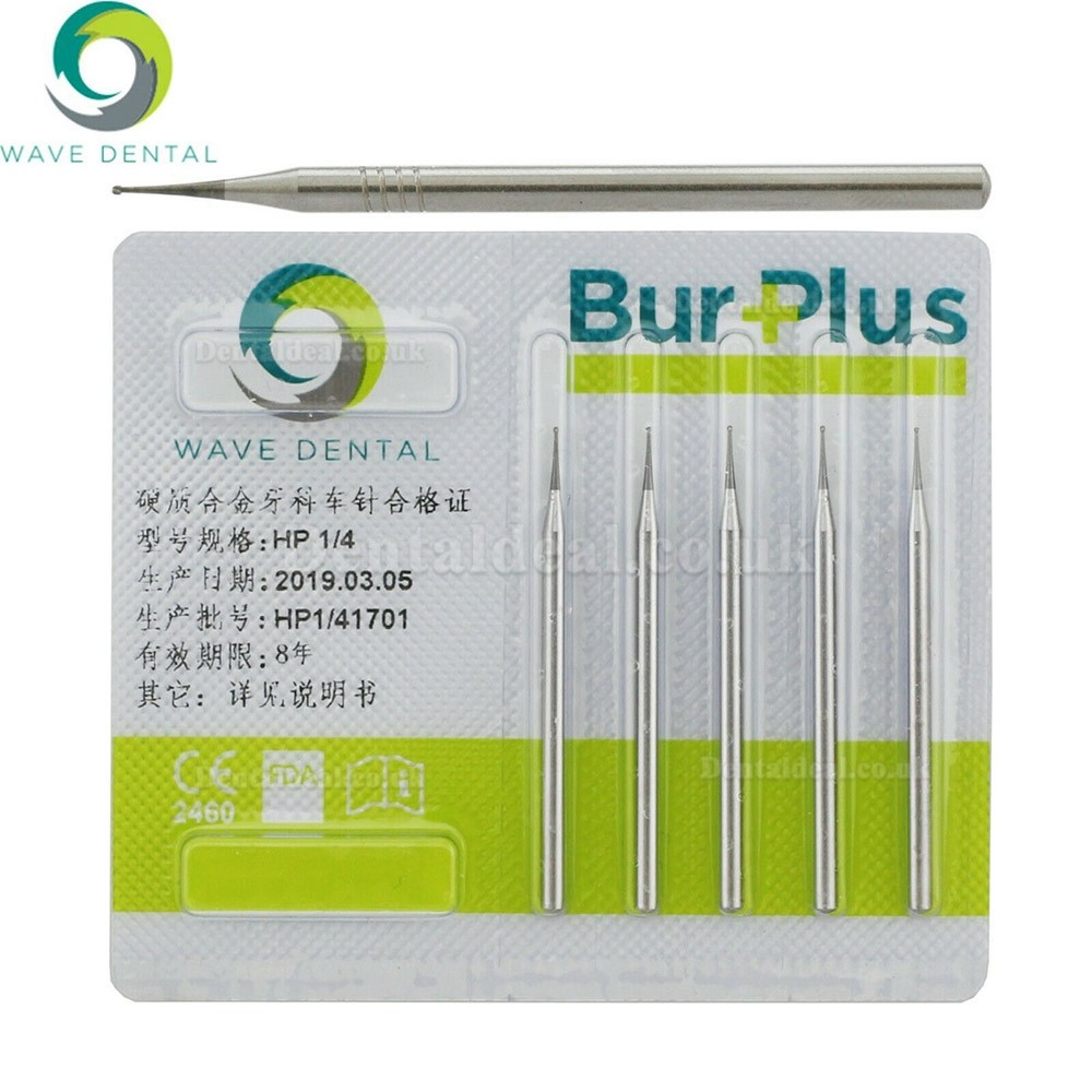 10Pcs Wave Dental Carbide Straight Handpiece Burs Round HP Burs 1/4 1/2 1 2 3 4 5 6 7 8 10#