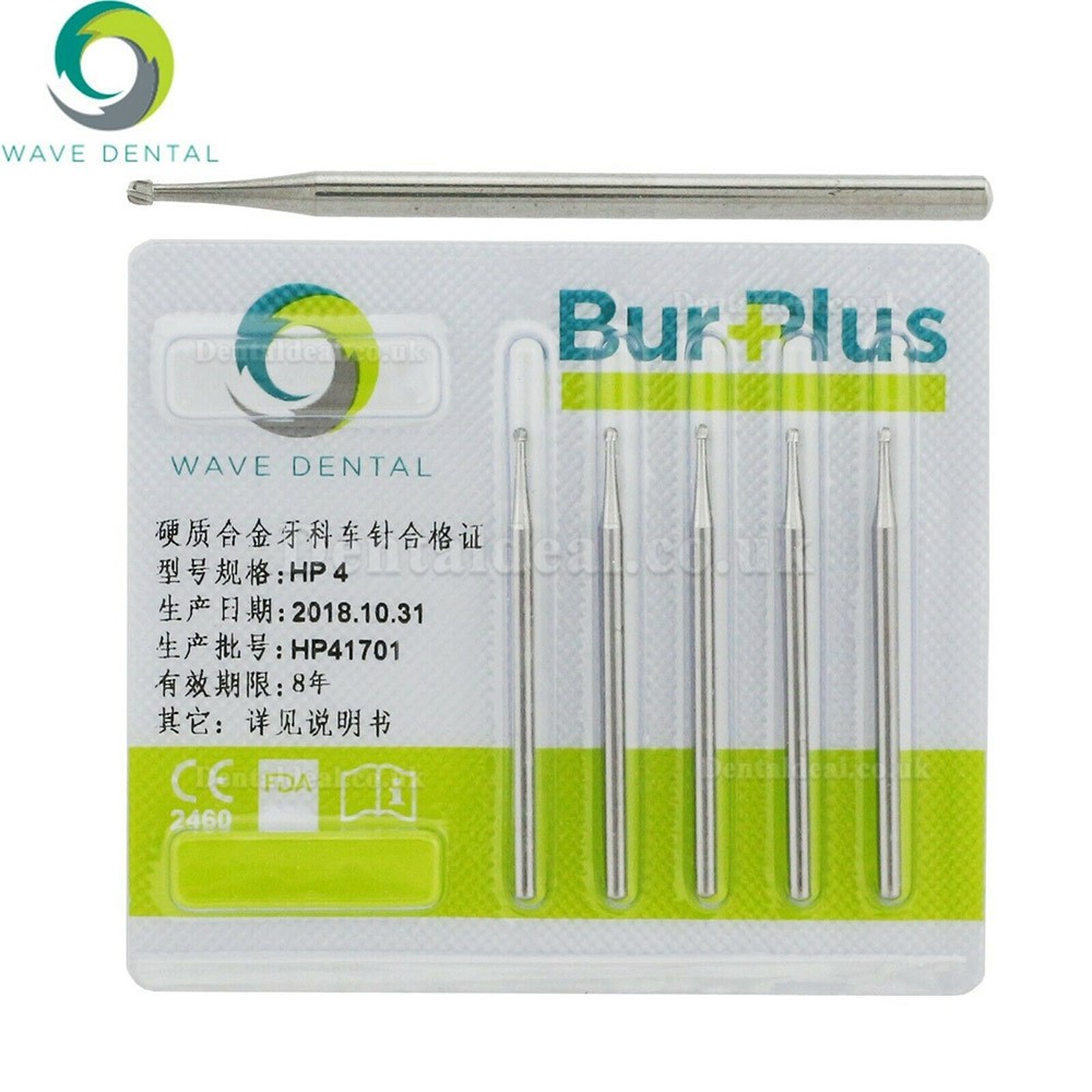 10Pcs Wave Dental Carbide Straight Handpiece Burs Round HP Burs 1/4 1/2 1 2 3 4 5 6 7 8 10#