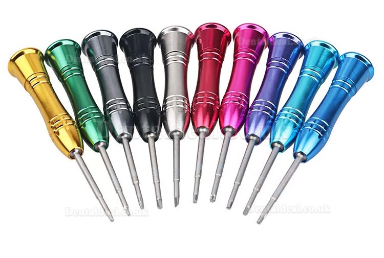 10Pcs/Kit Universal Dental Implant Screwdriver Kit Implant Screw Driver Instrument