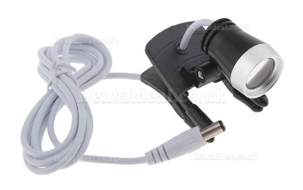 Portable Clip Clamp LED Head Light Lamp for Dental Binocular Loupes Glasses