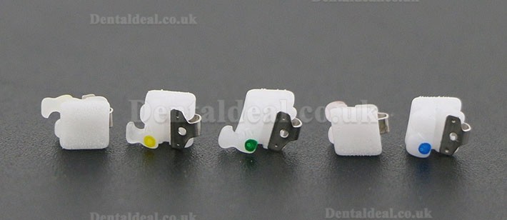 Hubit Korea Dental Orthodontic Self ligating Ceramic Brackets Roth 022 345 Hooks