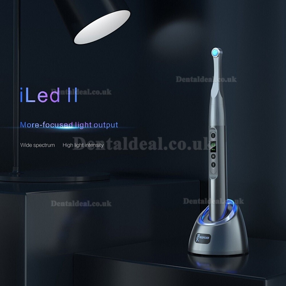 Woodpecker iLED II Dental LED Curing Light Lamp 1S Curing Metal Head 3000mW/cm²