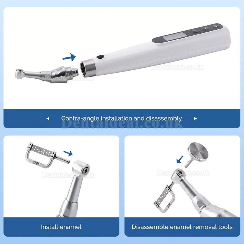 Dental Electric Reduction Orthodontic Interproximal Handpiece IPR Kit with 5Pcs Strips