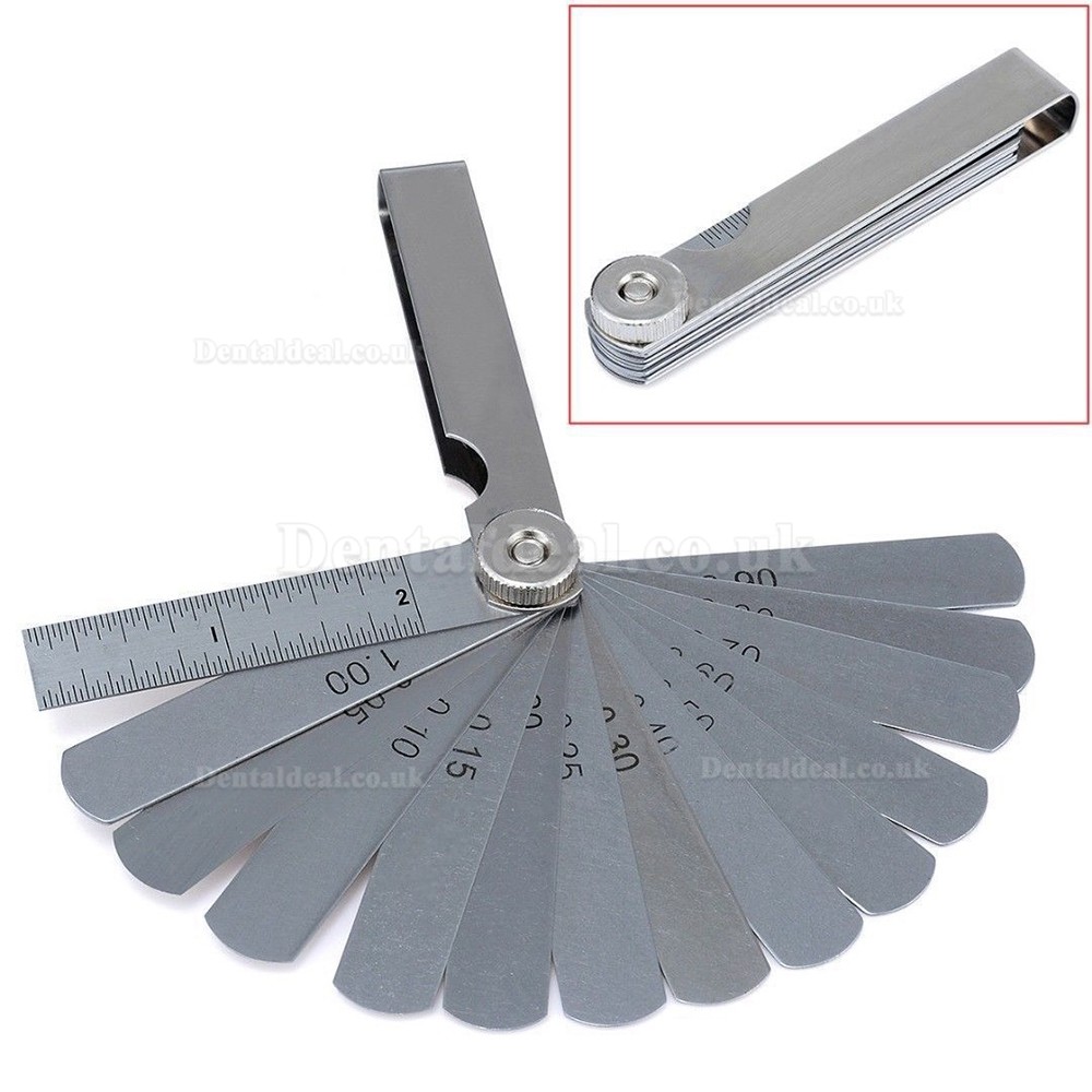 Dental Orthodontic Interproximal Enamel Reduction IPR Gauge Ruler 0.05-1.00 mm