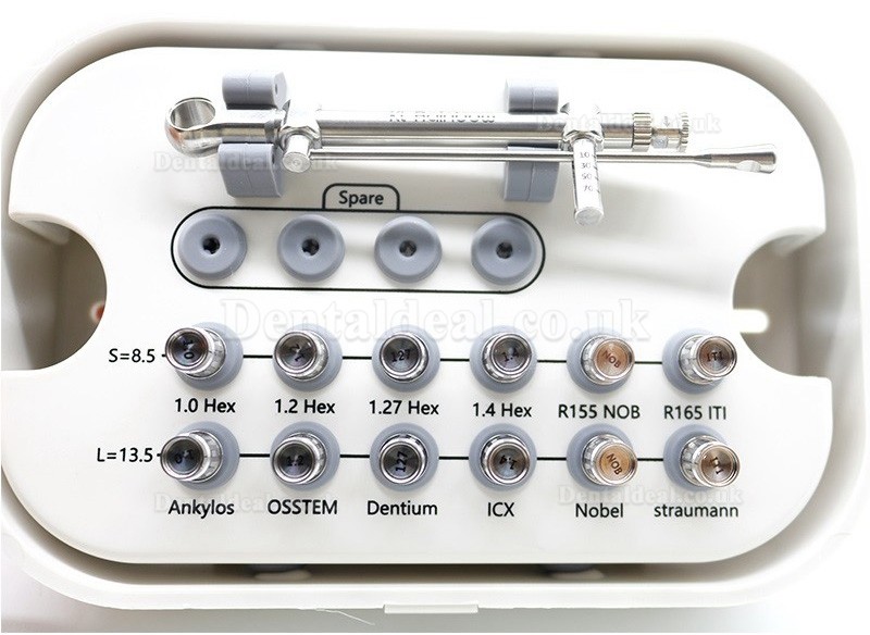 Dental Implant Torque Wrench Latch-Type Multi Driver Set for Dental Practices