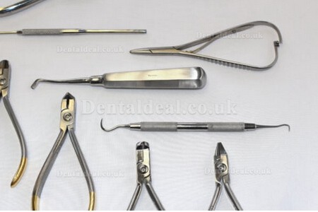 Set of Orthodontic Instruments of 12 Pieces