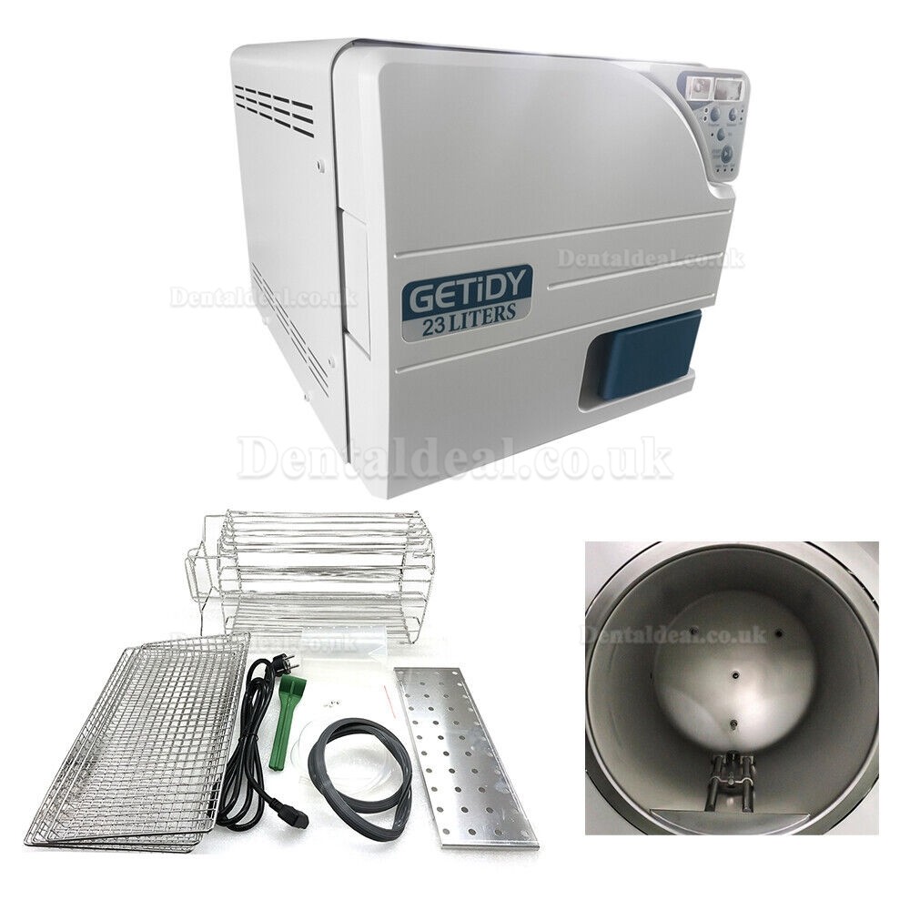 Getidy 18-23L Dental Digital Autoclave Sterilizer Vacuum Steam Class N with Drying Function