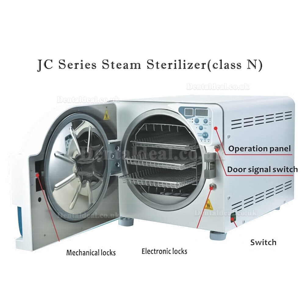 Getidy 18-23L Dental Digital Autoclave Sterilizer Vacuum Steam Class N with Drying Function