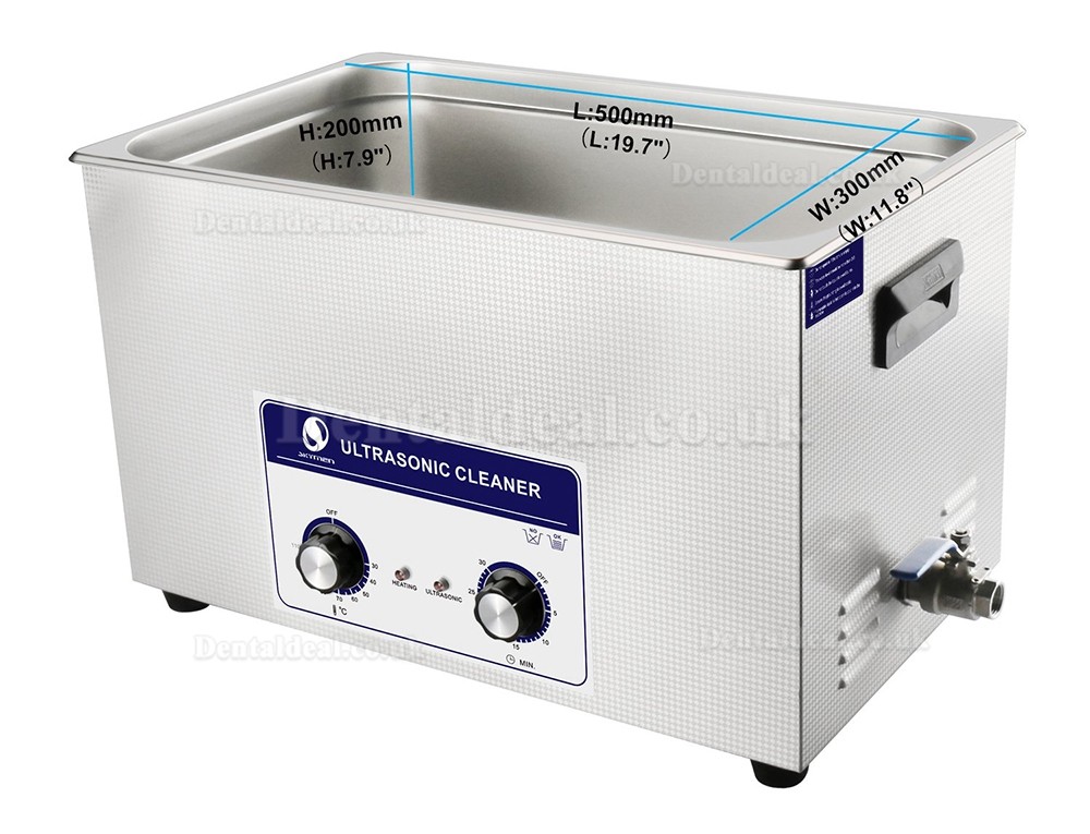 30L Ultrasonic Cleaner Stainless Steel Ultrasonic Cleaning Machine with Mechanical Control Temperature and Time