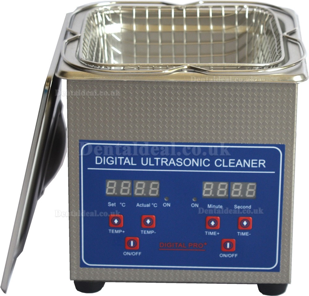 1.3L Digital Control LCD Stainless Steel Ultrasonic Cleaning Machine JPS-08A