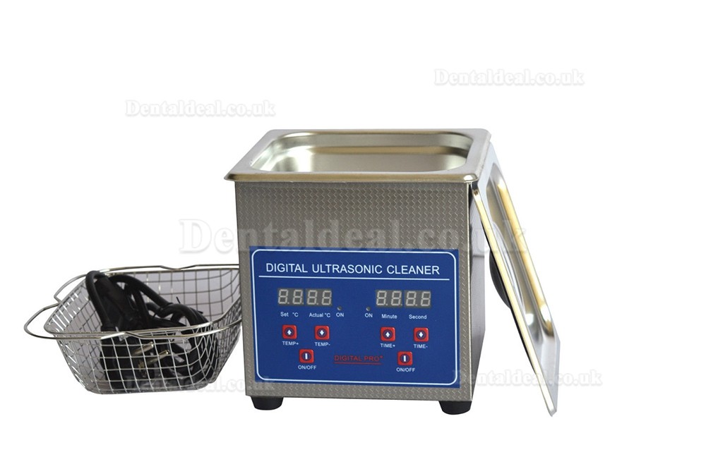 1.3L Digital Control LCD Stainless Steel Ultrasonic Cleaning Machine JPS-08A