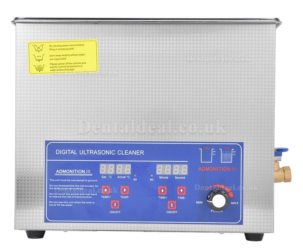 Stainless Steel 10 L Liter Industry Heated Ultrasonic Cleaner Heater w/Timer