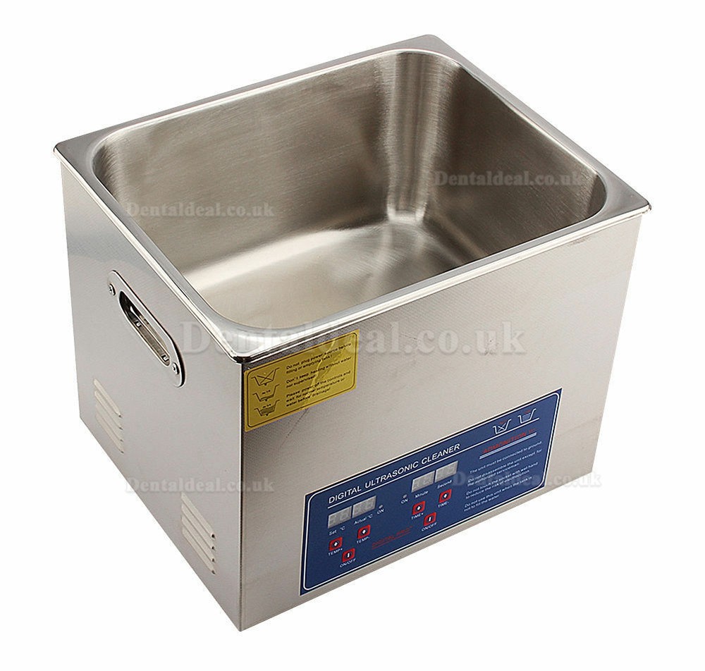 Stainless Steel 10 L Liter Industry Heated Ultrasonic Cleaner Heater w/Timer