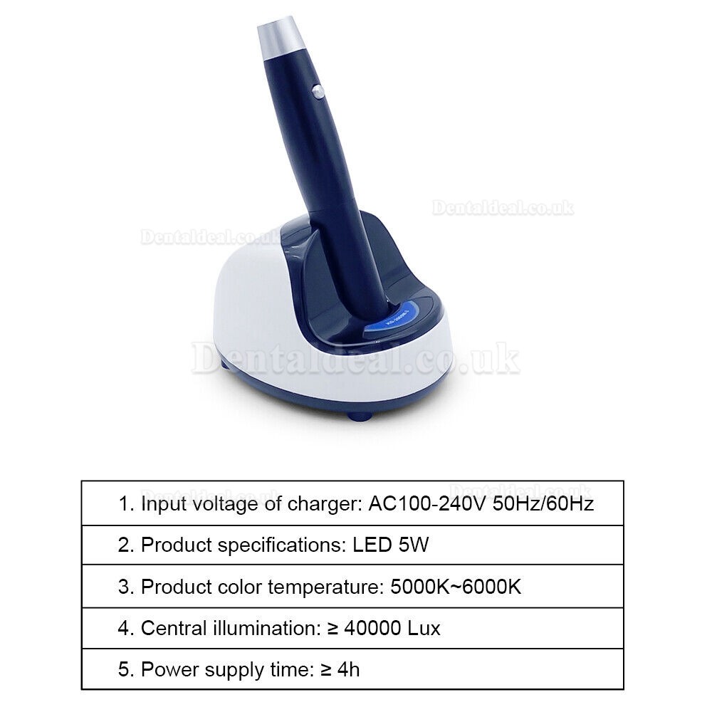 KWS KD-2005W-3 5W Portable Handheld dental Inspection Light LED Rechargeable Exam Light