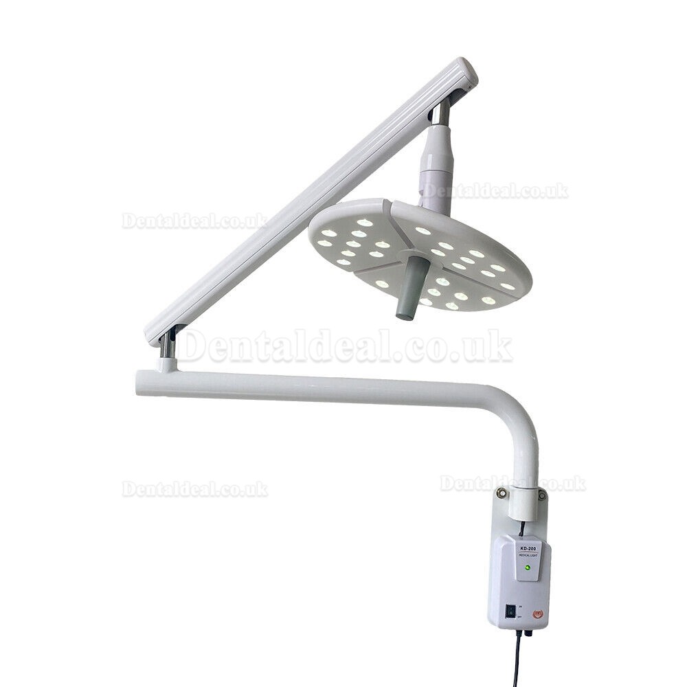 KWS KD-2018B-1 Wall-Mounted Dental Surgical LED Lamp Shadowless Exam Light Touch Switch