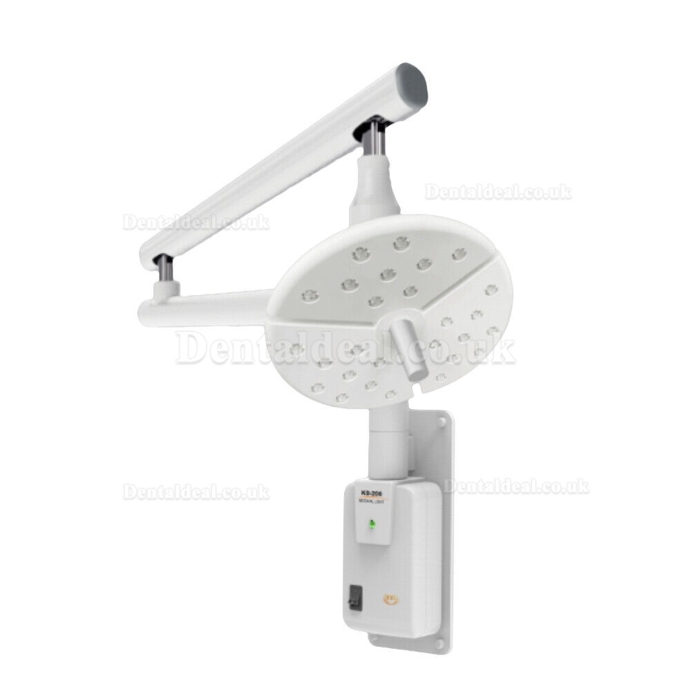 KWS KD-2018B-1 Wall-Mounted Dental Surgical LED Lamp Shadowless Exam Light Touch Switch