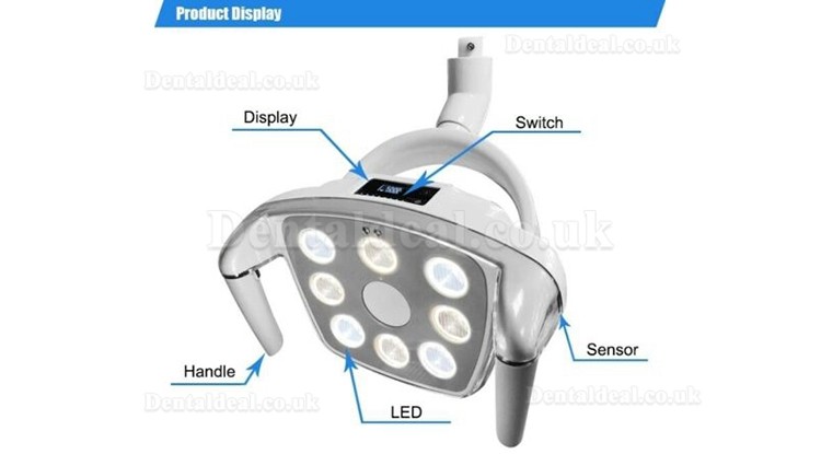 Ceiling Mounted Dental LED Surgical Lamp Dental Operating Light 8 Led With Sensor