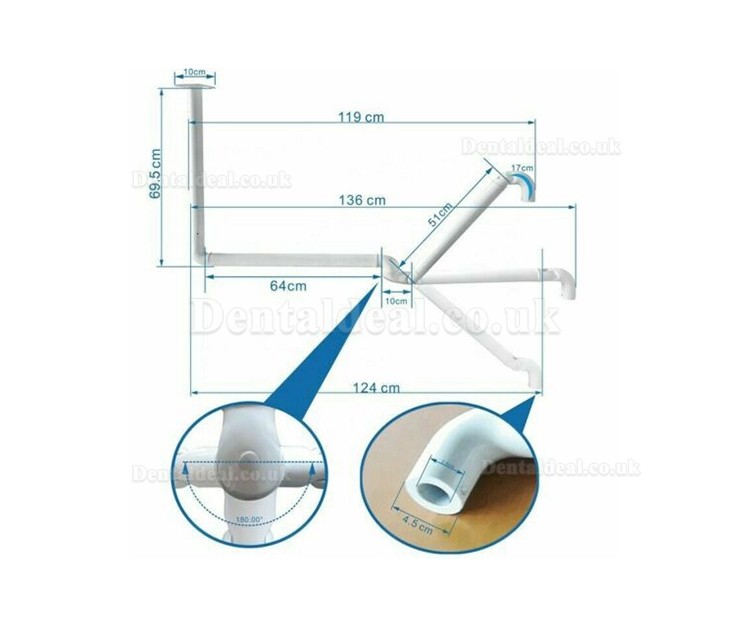 Ceiling Mounted Dental LED Surgical Lamp Dental Operating Light 8 Led With Sensor