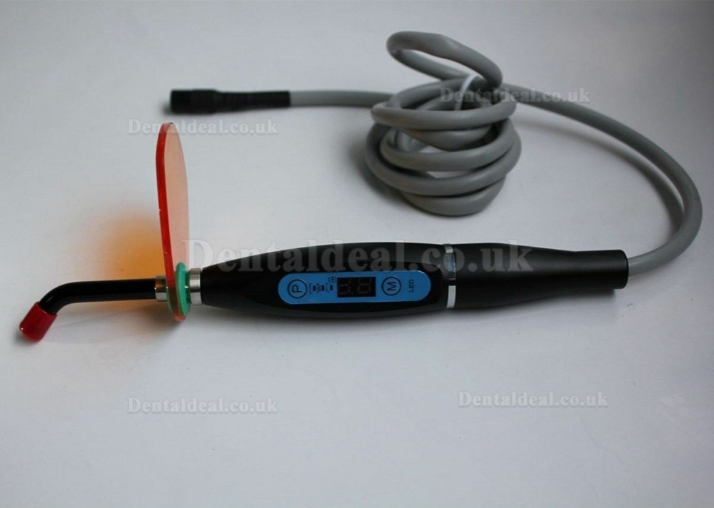 5W Dental Wired Built-in LED Curing Light Lamp 1500mw/cm2 High Indensity Silver