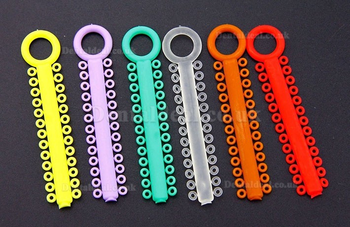 10 Packs Dental Orthodontic Elastic Ligature Ties 36 Colors for choose