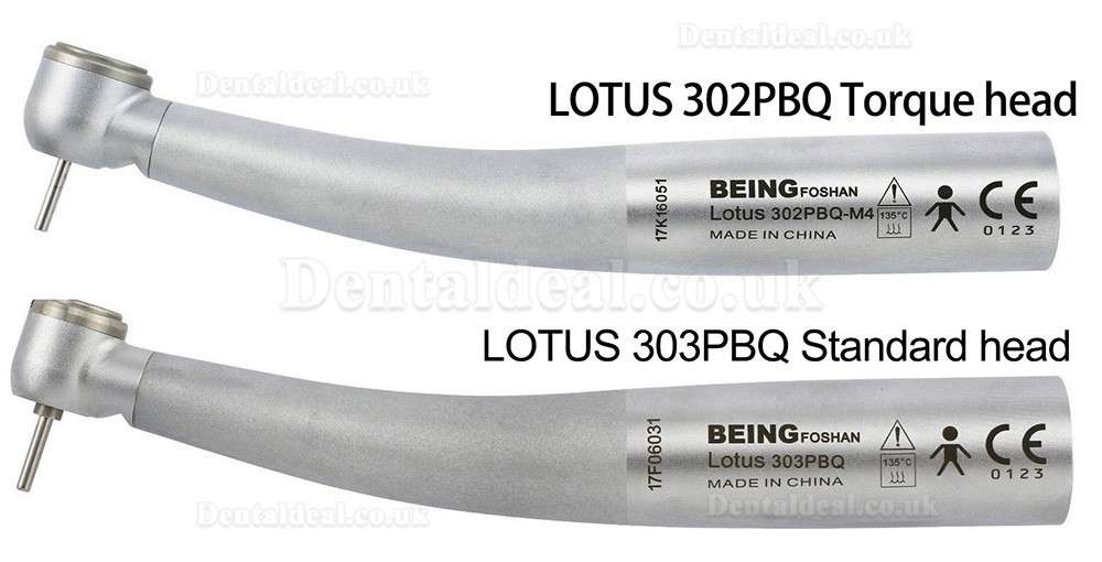 BEING Lotus 302/303PBQ Fiber Optic Dental Turbine Handpiece KAVO Compatible (without Quick Coupler)