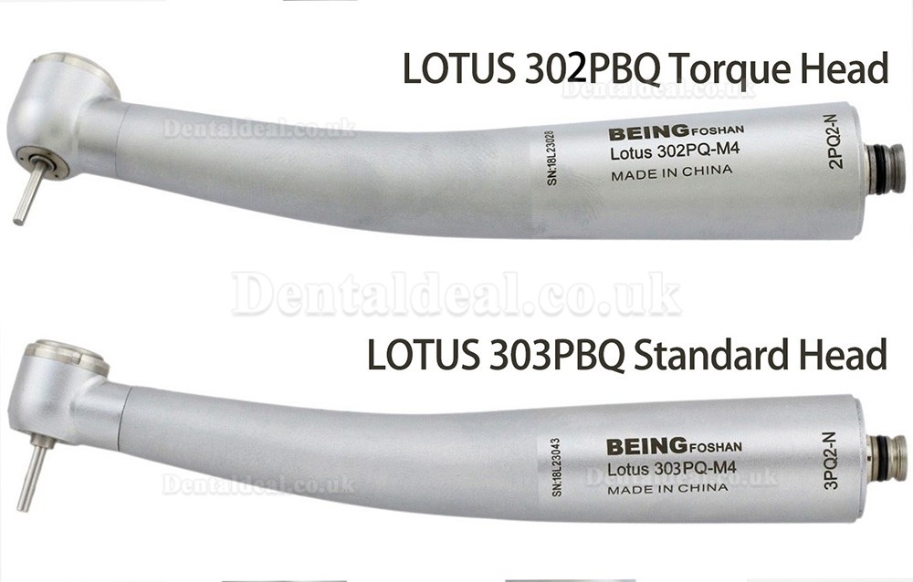 BEING Lotus 302/303PQ High Speed Turbine Handpiece Compatible NSK (Without Quick Coupler)