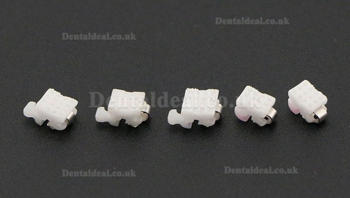 1Box Dental Orthodontic Self-ligating Ceramic Brackets Braces MBT 022 345 Hooks