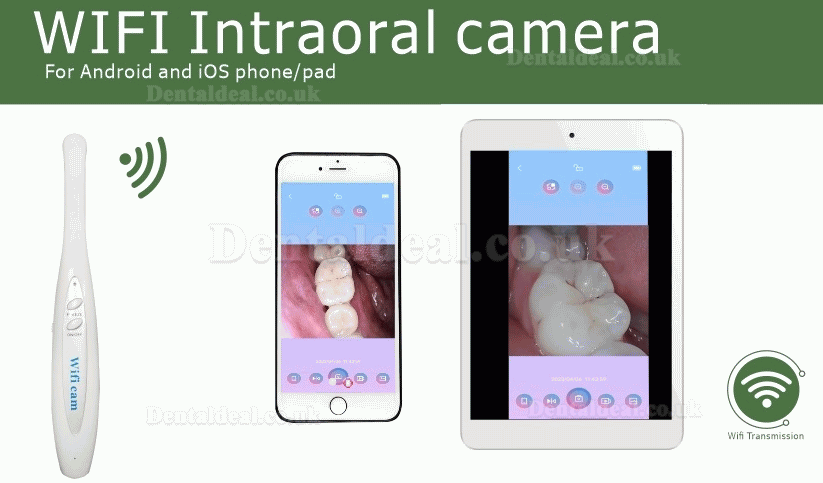 MD-100 Dental Wireless WiFi Intraoral Camera for Mobile Phone and iPad