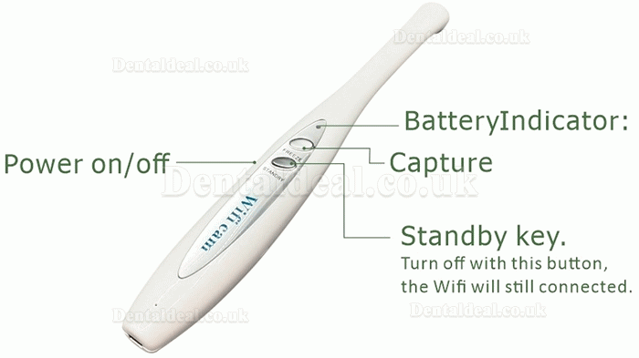 MD-100 Dental Wireless WiFi Intraoral Camera for Mobile Phone and iPad