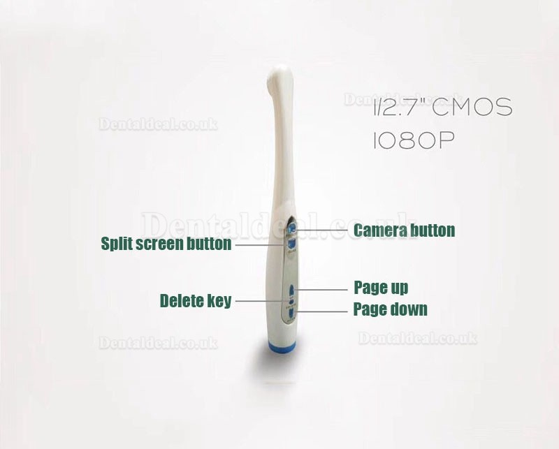 Dental Intraoral Camera 1/4" CMOS 1080P MD4000 VGA & HDMI 8Pcs Blue LED +4 Pcs White LED