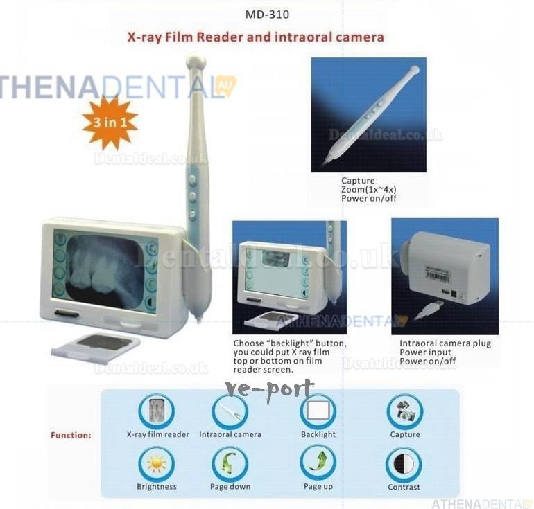 MD310 Dental X ray Film Reader with Intraoral Camera Model 3 In 1