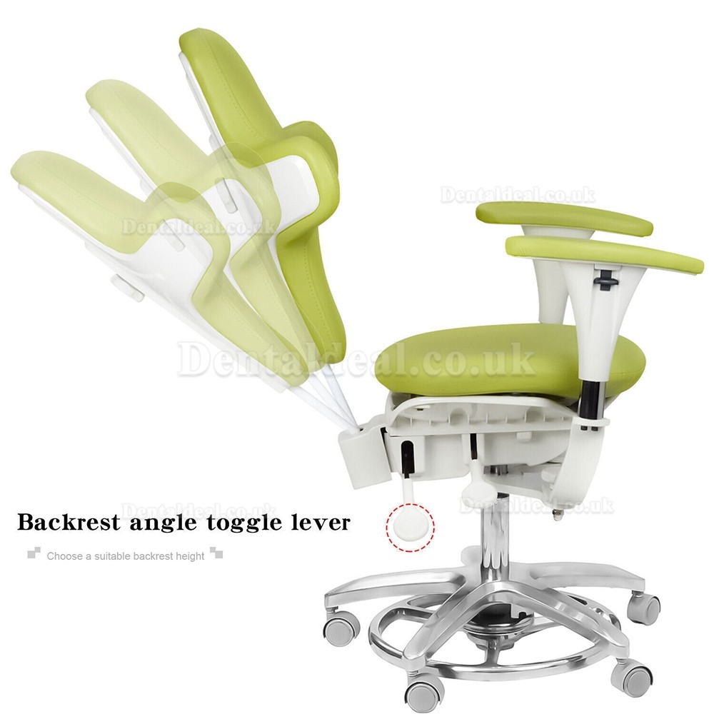 Ergonomic Adjustable Dental Microscope Stool with Amrests Micro Surgeon Chair