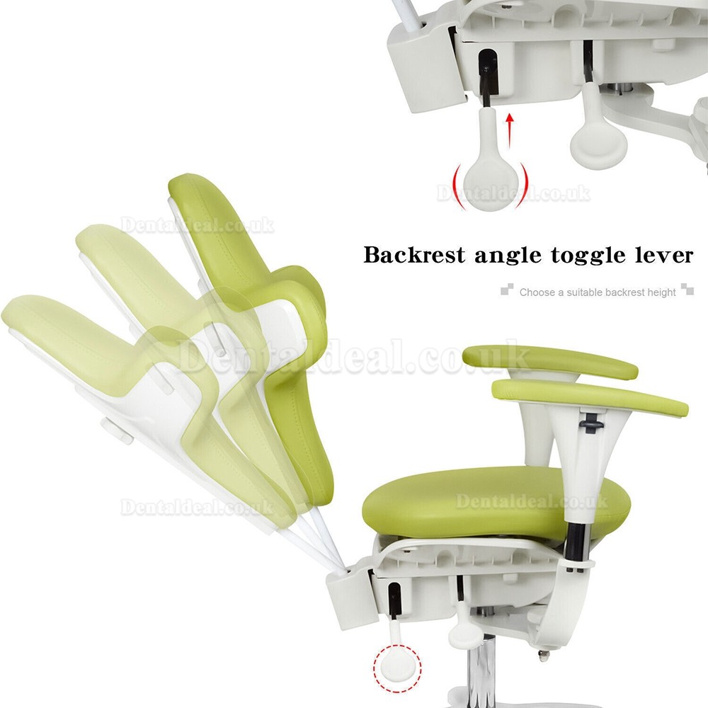 Ergonomic Adjustable Dental Microscope Stool with Amrests Micro Surgeon Chair