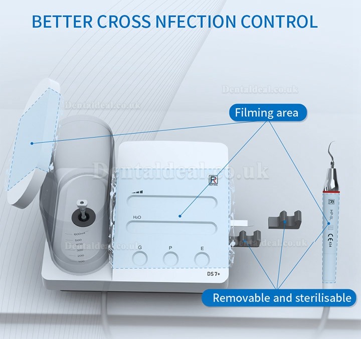 Refine MaxPiezo7/DS7 Ultrasonic Scaler with Water Bottle Root Canal irrigation Scaler Compatible EMS/SATELEC