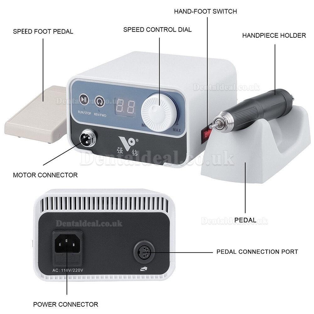 Dental Lab Brushless Micro Motor Polishing Micromotor Polisher Machine 50K Handpiece