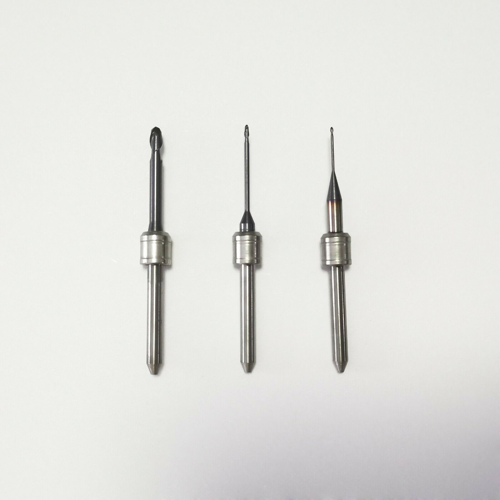 3PCS Dental Lab Milling Burs for Cad Cam Milling Machine 0.6/1.0/2.5mm Fit Amann Girrbach