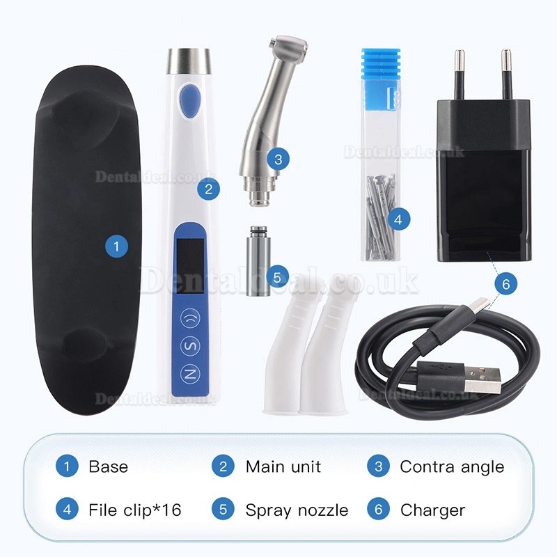 Electric Wireless Universal Dental Implant Torque Wrench Set with 16Pcs Screwdrivers