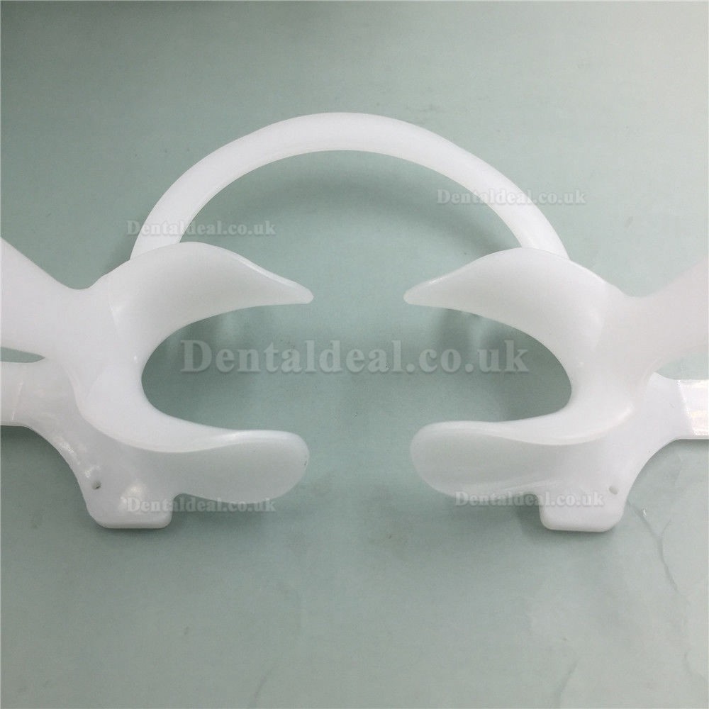 20Pcs Orthodontic Dental Plastic Mouth Opener Cheek Retractor with Handle C–shap