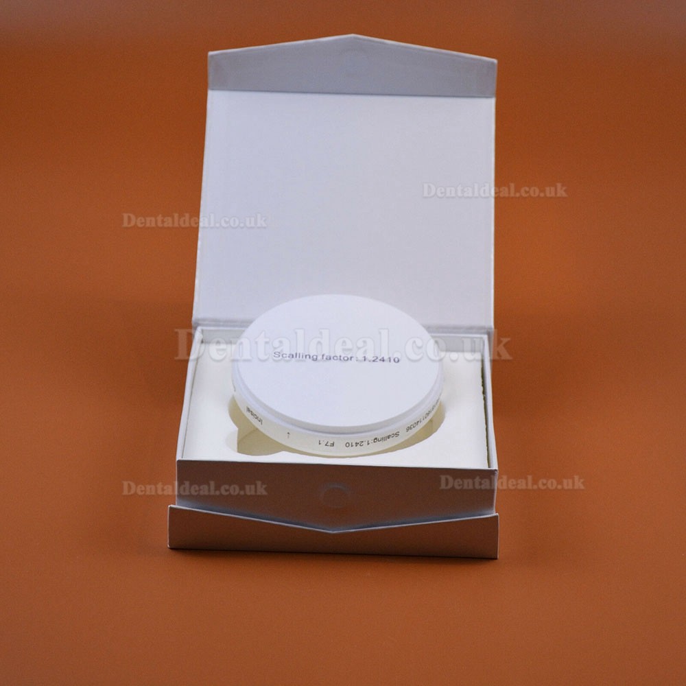 1 Pcs Multilayer Dental Zirconia Restoration Material Six-Layer Color Dental Disc