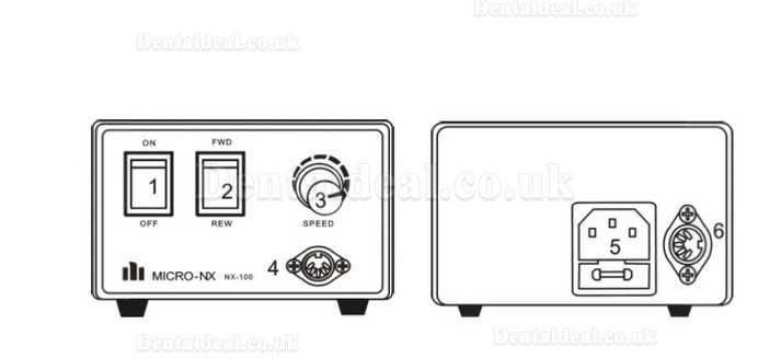 Maisilao® NX100-100C Micro Motor Nail Polishing Machine 3,5000rpm