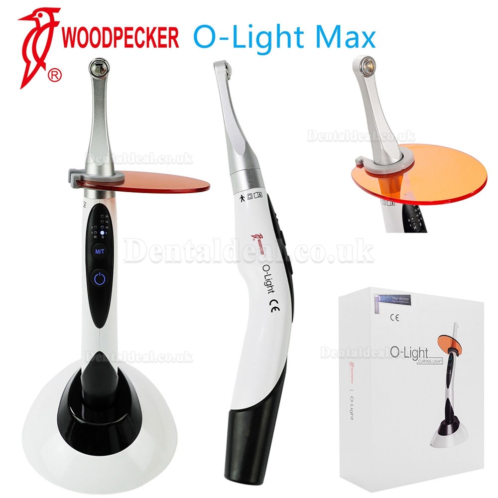 Woodpecker O-Light MAX Dental Wireless 1 Second LED Curing Light Cure Metal Head