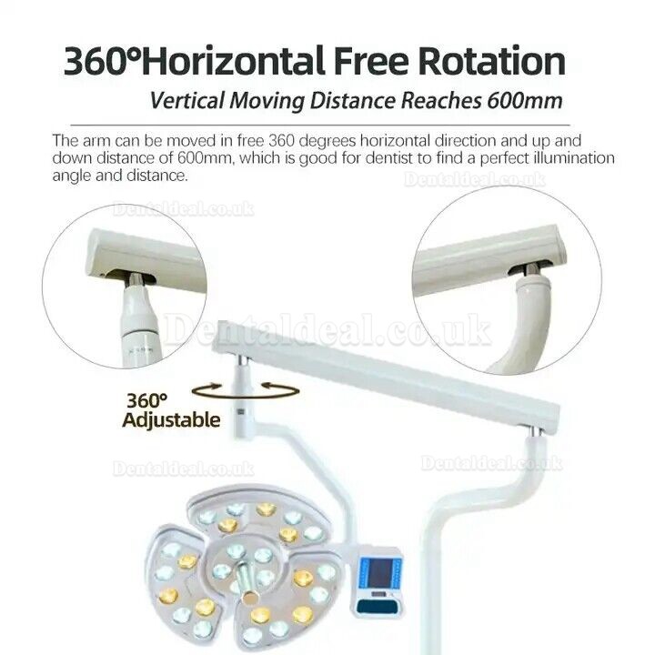 P138 Post Mounted Dental LED Surgical Light Shadowless for Dental Chair Unit with Sensor