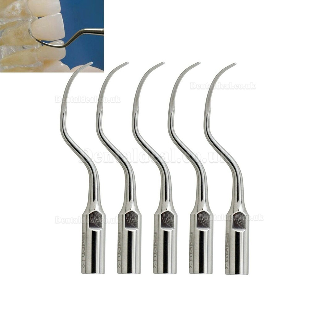 5Pcs PD12 Dental Ultrasonic Scaler Tips Periodontal Fit Satelec Acteon/ woodpecker DTE