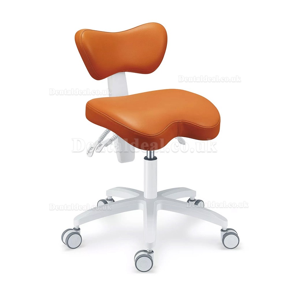 PLST-060 Adjustable Ergonomic Dental Operator Stool Assistant Chair Hygienist Nurse Dentist