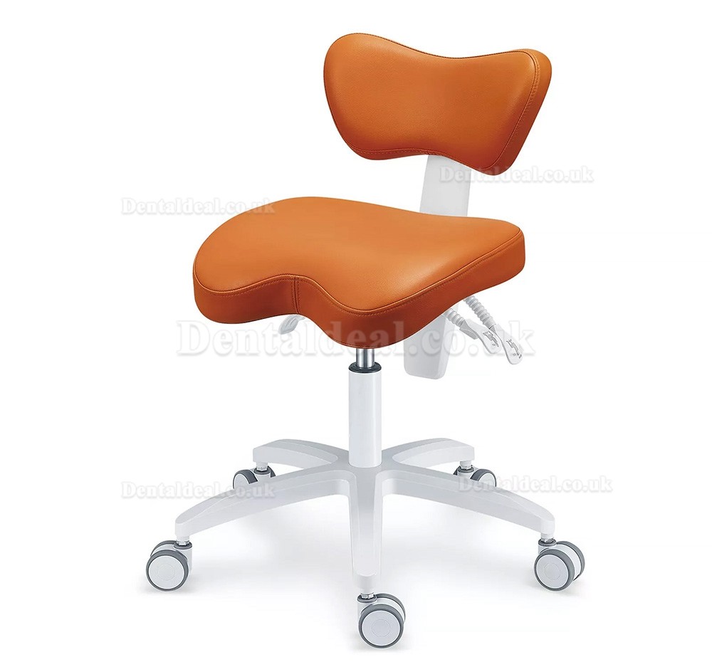 PLST-060 Adjustable Ergonomic Dental Operator Stool Assistant Chair Hygienist Nurse Dentist