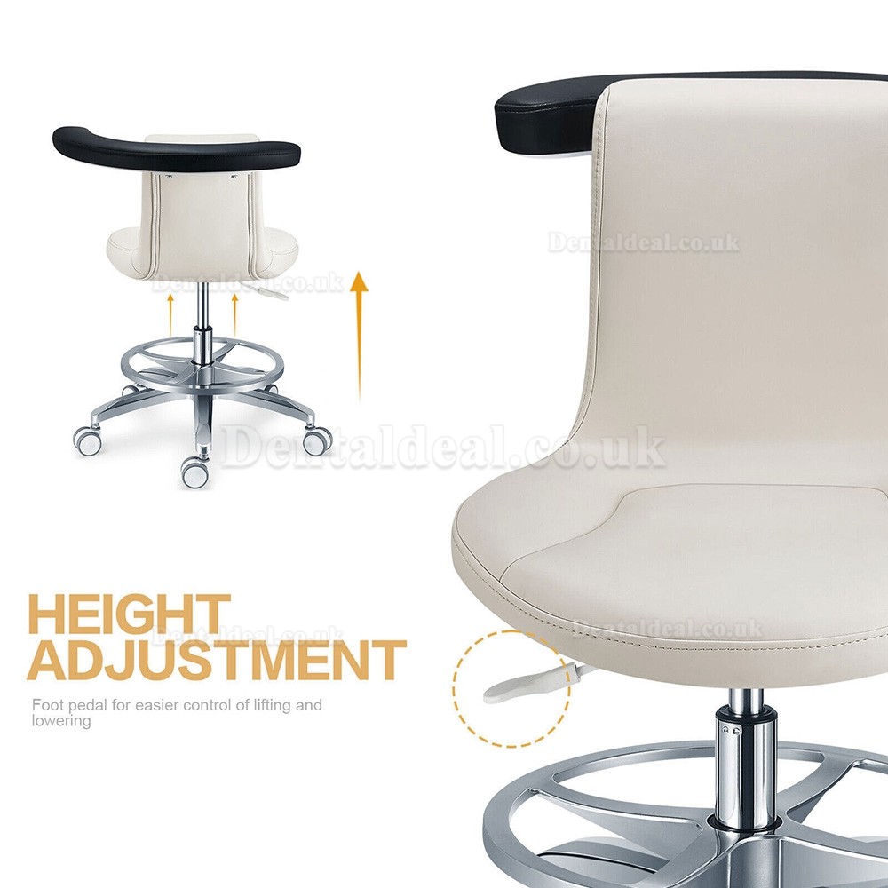 PLST-061 Ergonomic Adjustable Rotating Dental Operator Assistant Stool Doctor's Nurse Saddle Chair