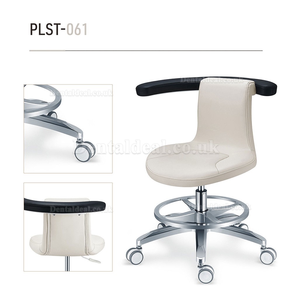 PLST-061 Ergonomic Adjustable Rotating Dental Operator Assistant Stool Doctor's Nurse Saddle Chair