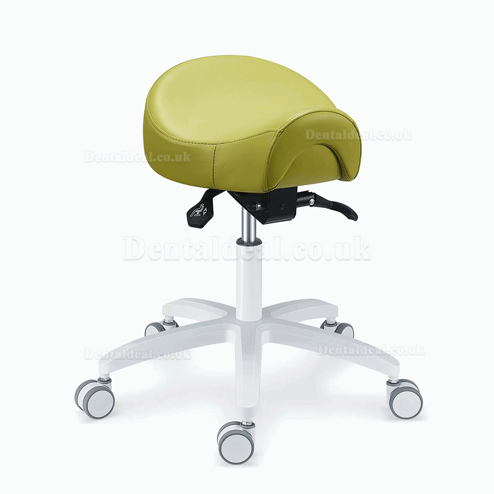 PLST-075 Adjustable Dental Operator Assistant Saddle Chair Dentist Hygienist Nurse Stool