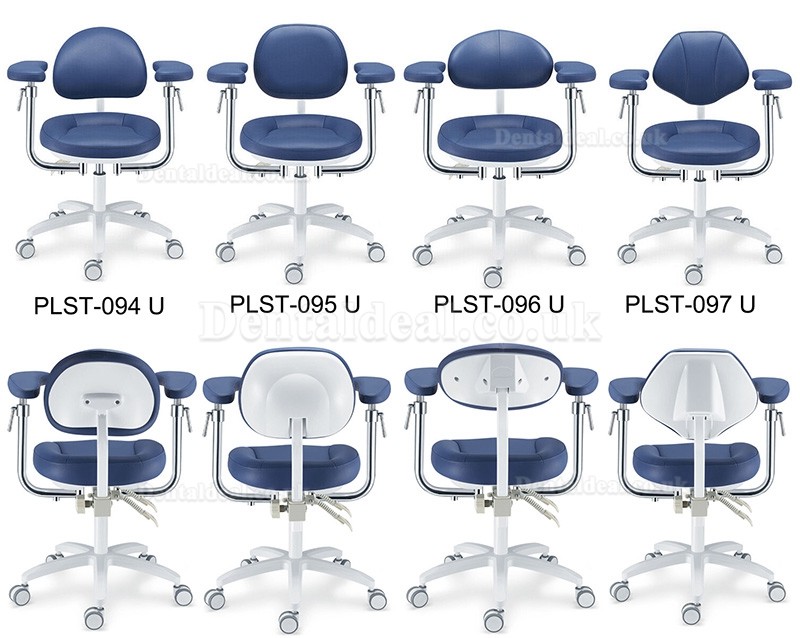 PLST-09 Series Ergonomic Dental Microscope Stool Dentist Operator Assistant Surgeon Stool with Amrest