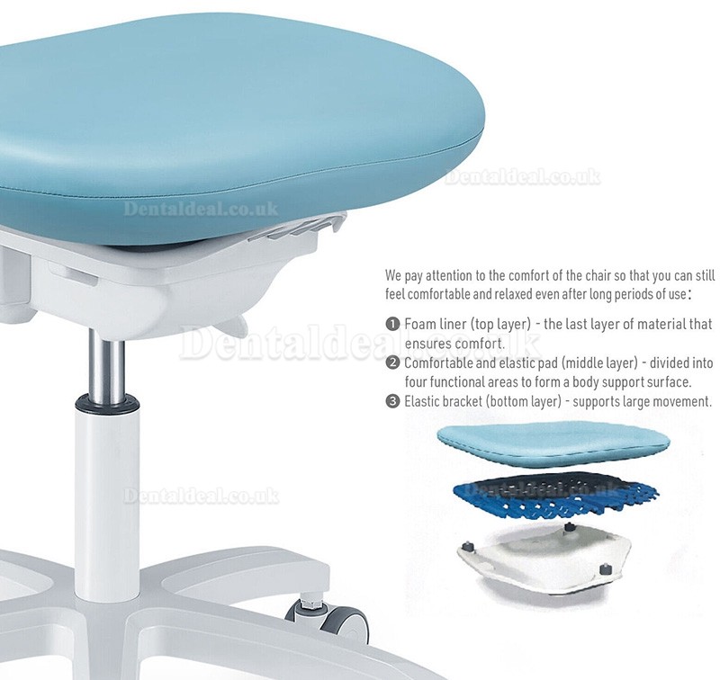 PLST-06 Series Adjustable Ergonomic Dental Stools Dentsit Operator Assistant Hygienist Chair